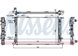 HLADNJAK VODE AUDI A4 18T 20T 2,0TDI TÜV