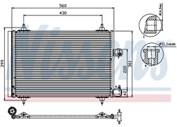 HLADNJAK KLIME CITROEN C5 II 1,8 I 16V-2,0I 16V-2,2 I16V-