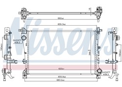 HLADNJAK VODE FIAT 500 0.9-1.4 TURBO-1.3 JTD(61.9X41X1