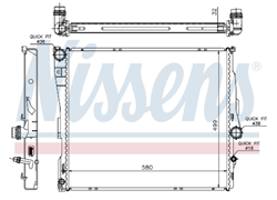 HLADNJAK VODE BMW 07-011  2,5 3,0 AUT