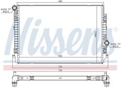 HLADNJAK VODE AUDI SPORTBACK 012-16 2,0TDI  135KW TÜV KVALITET