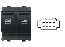 PREKIDAČ POD STAKLA  8PIN VW UP 016- LX  2TIPKE