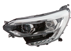 FAR REN. MEGANE 016- LX H7/H7 + LED CRNI S KROMIRANIM OBRUBOM