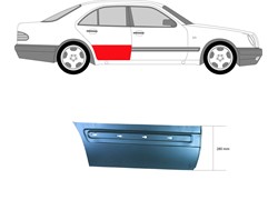 OPLATA VANJSKA  ZAD  DESNI VRATA MERC W210 95-
