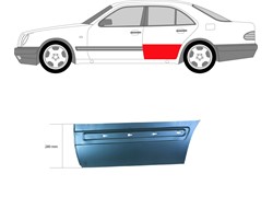 OPLATA VANJSKA  ZAD LIJEVI VRATA MERC W210 95-