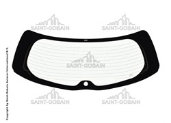 ZADNJA ŠAJBA TOYOTA YARIS 011-020 3/5 VRATA SAINT GOBAIN S RUPOM