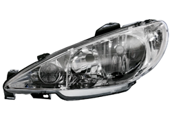 FAR PEUGEOT 206 98- LX EL. H7/H7 TYC
