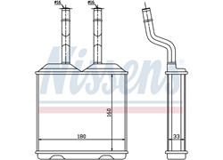 HLADNJAK GRIJANJA OPEL CORSA 93- GRIJAC KABINE