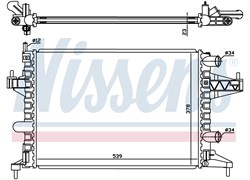 HLADNJAK VODE OPEL CORSA C1,0/1,2/1,4 TIGRA 04
