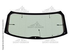 ZADNJA ŠAJBA AUDI Q3 018- ANTENA GRIJAČ FUYAO