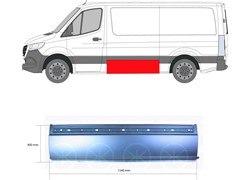 BOČNI LIM DONJI DXSPRINT 018- 159X56 DX MEĐ OSVN RAZMAK 3665MM
