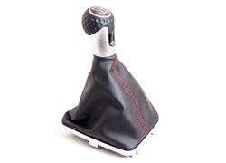 RUČKA MJENJAČA VW GOLF VII 013- R+5 CRNO/KROM/CRVENO (S KOŽOM)