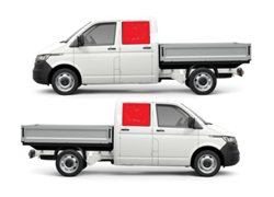 STAKLO ZAD. VRATA VW T5 03-015 LX ZA PUTARA