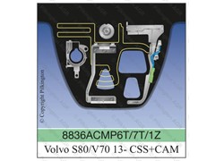 ŠAJBA VOLVO S80/V70/CX70 012-SENZ AKUST 2 TELEKAMERE  S. GOBAIN