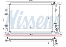 HLADNJAK VODE DODATNI VW SEAT 1,2 1,4 TSI