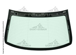 ZADNJA ŠAJBA MER W203 ANTENA+GPS  SAINT GOBAIN