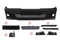 BRANIK PRED. BMW 5 E39 M5 96- SET S REŠETKAMA