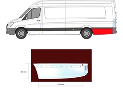 KRAJ ZAD.BLATOBR ZAD DIO(43CM/78CM)MER. SPRINTER 06- DX