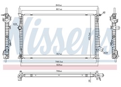 HLADNJAK VODE 2.0 TDCI DIZEL (765X460X26) FWD